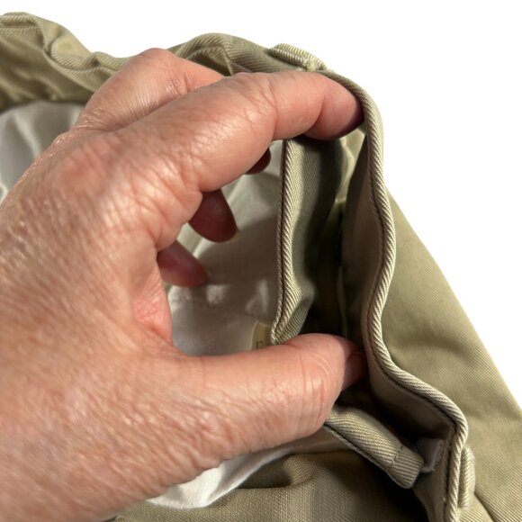 Haggar Mens Shorts Size 38 Cotton Expandable Waist Khaki Beige - Picture 5 of 7